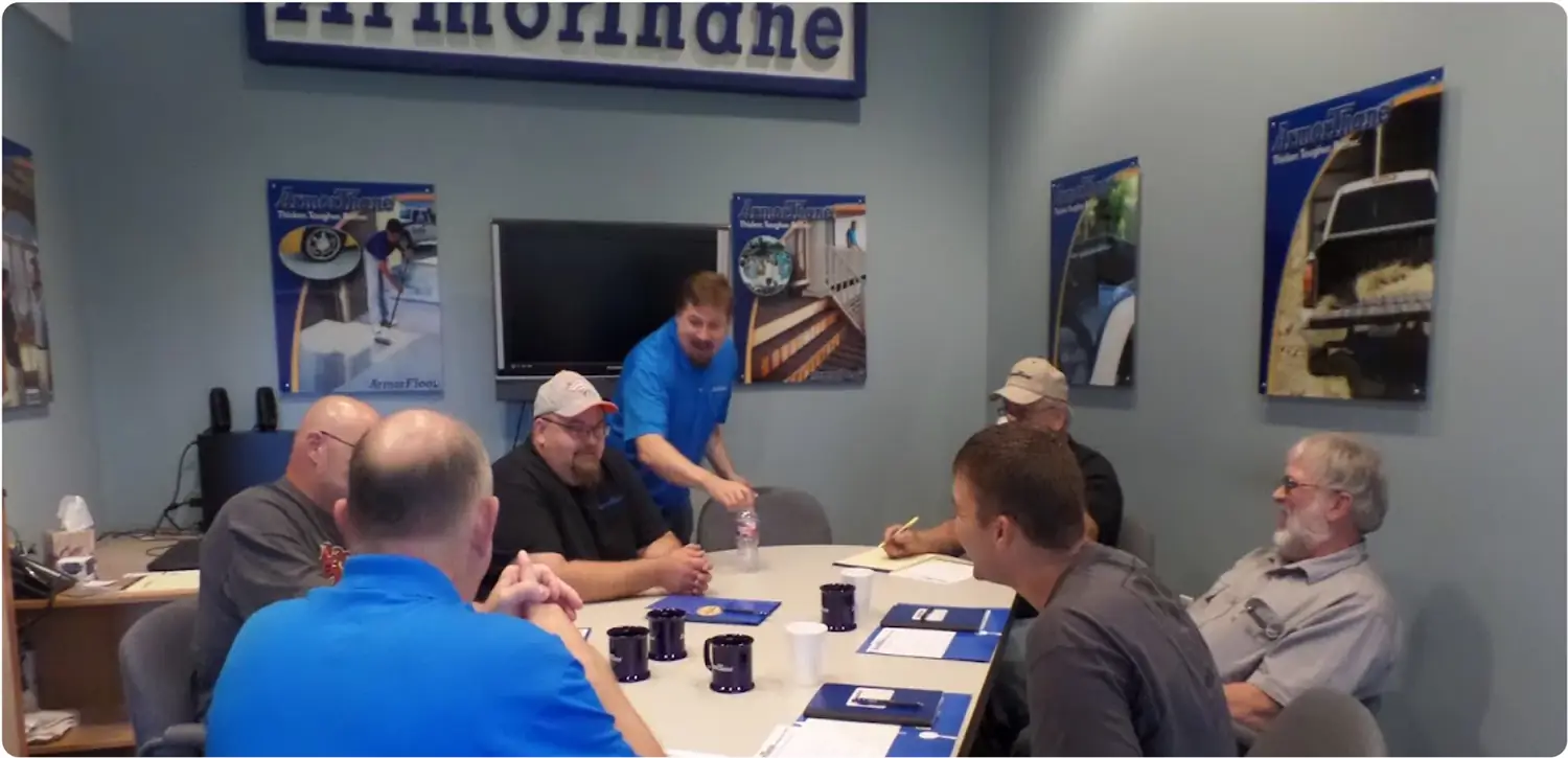 Applicators in an ArmorThane training class